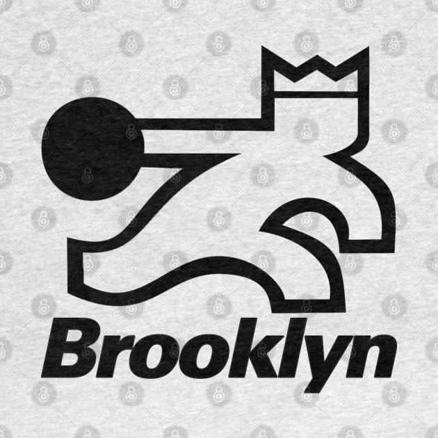 Retro Brooklyn Bowling Logo by Pop Fan Shop